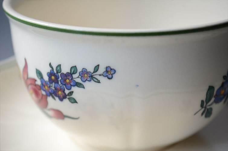 ドイツ　Villeroy boch ヴィンテージ　チューリップ　オーバル ドイツ製 VILLEROY&BOCH Alt Strassburg カップ&ソーサー