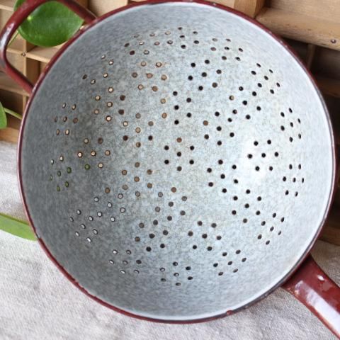 フランスヴィンテージ☆ホーローの水切り☆コランダー - ANTIQUE