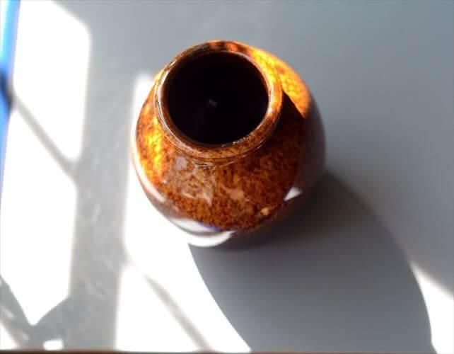 ドイツ ビンテージ ガラス一輪挿し ミッドセンチュリー ドイツ