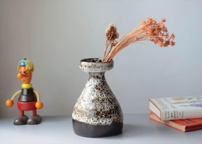 【美品】fatlava ファットラバ ビンテージ 花瓶 置物 ビンテージ・陶器 / Fat Lava vase ファットラバ