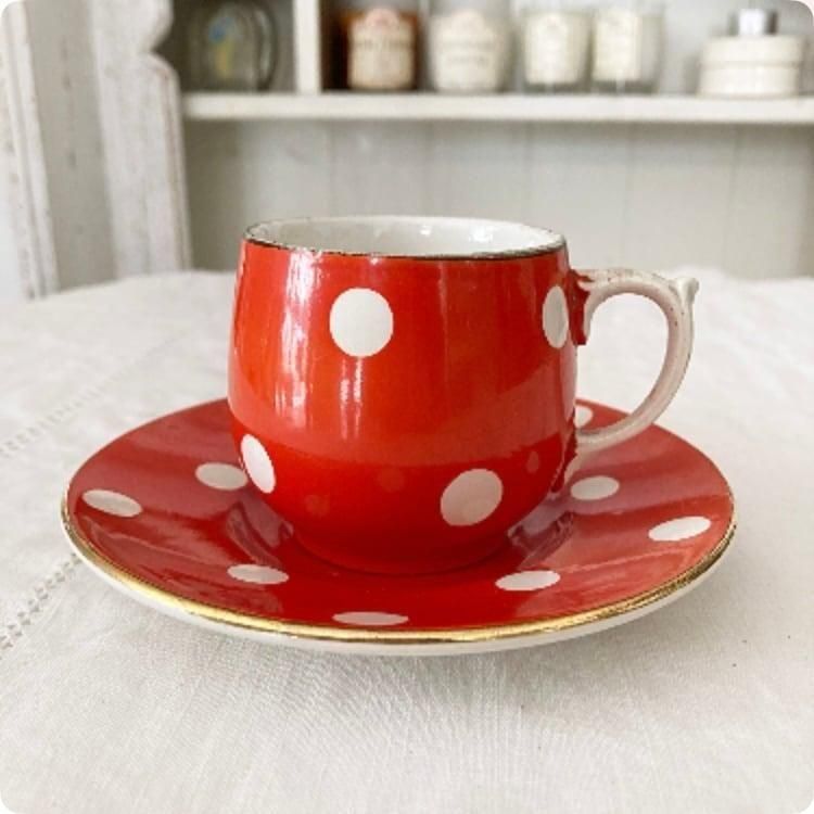 mimimipon様 サルグミンヌ　ポルカドット　カップ＆ソーサー6点セット mimimipon様 サルグミンヌ ポルカドット カップ＆ソーサー6点