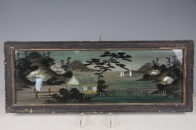 野鳥の詩 陶額・セラミックアート エナガ・山の妖精 フランス製額 野鳥の