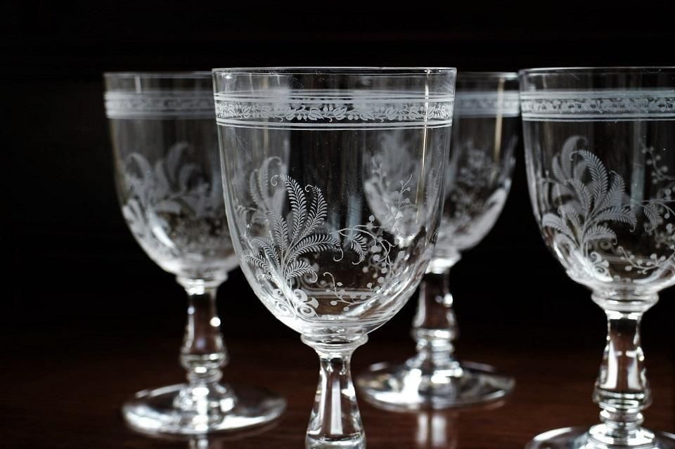 アンティークバカラ　1840年頃「No,504」ゴブレット　希少品　No,1 Baccarat - アンティークバカラ 1840年頃「No,504」ゴブレット 希少品