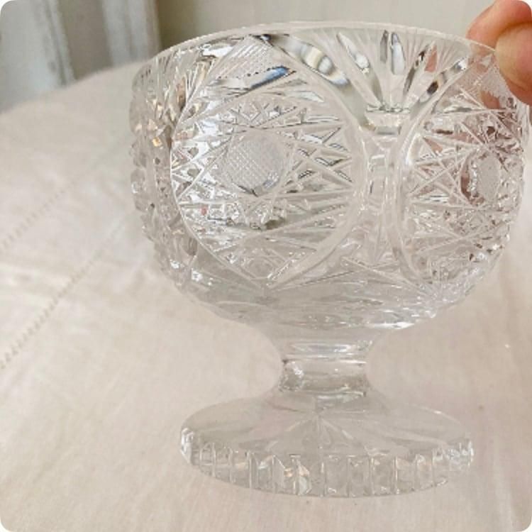 フランス直輸入】クリスタルガラスの美しいカッティングが素敵