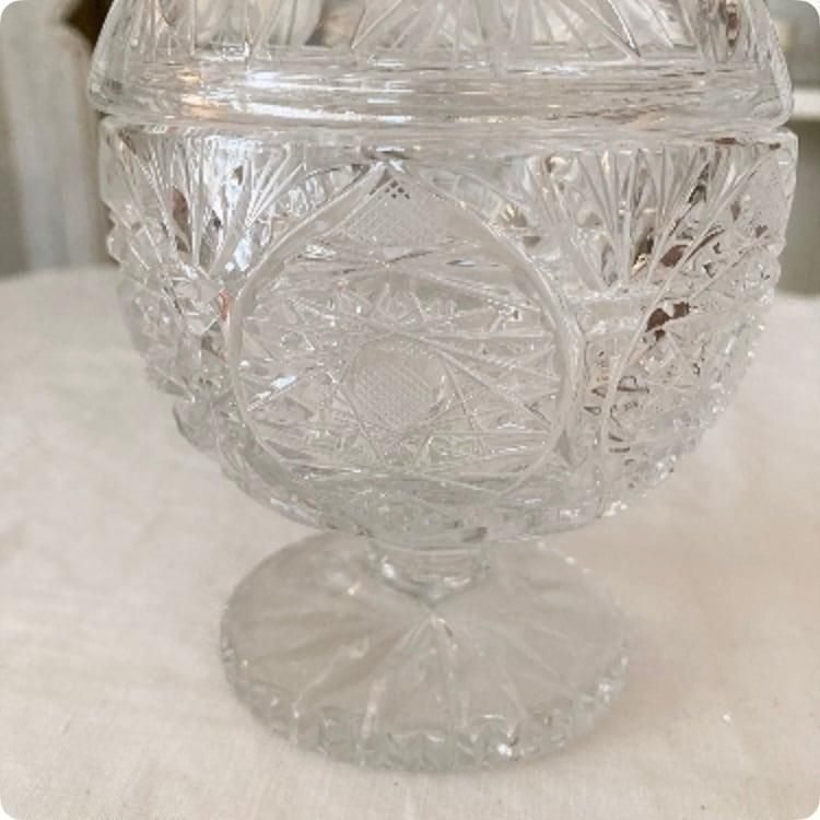 フランス直輸入】クリスタルガラスの美しいカッティングが素敵