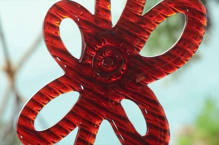 1960～70年代頃 スウェーデン製 Bergdala かわいい花のガラスの