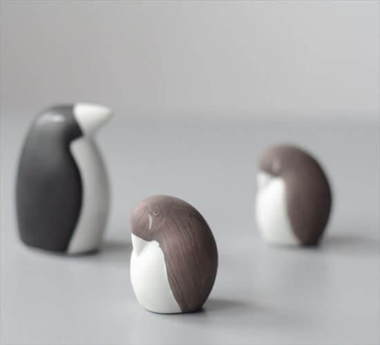 陶器製フィンランド産子ペンギンのアンティーク