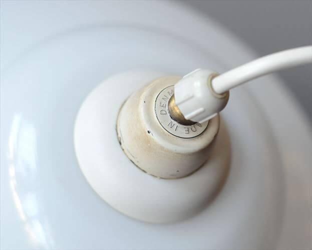 ペンダントライト デンマーク製ミルクガラス1960年代のアンティ