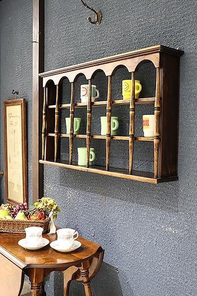 2 way ウォールシェルフ - ANTIQUE LEAVES