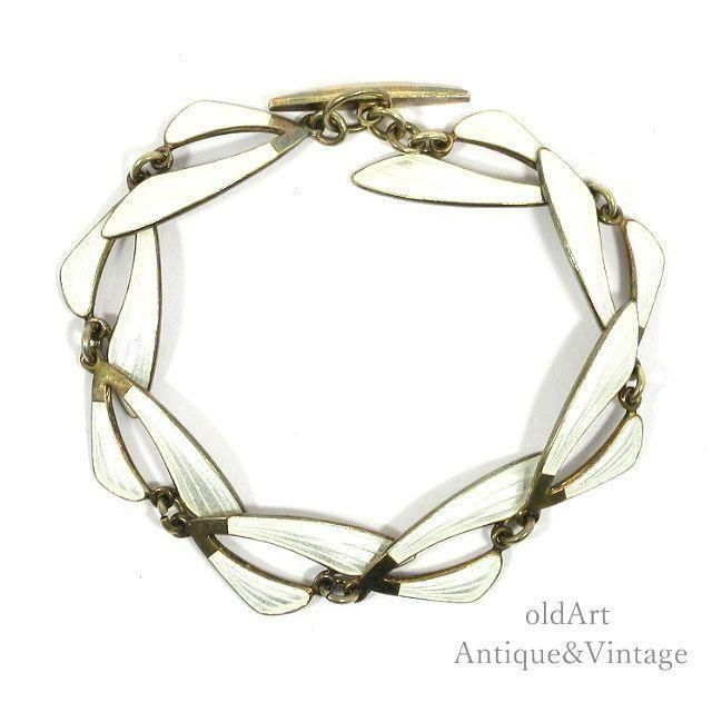 ヴィンテージ北欧立体リーフブローチ 高雅な輝きのスターリングシルバー