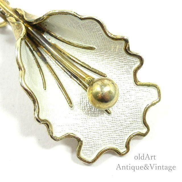 DAVID ANDERSEN 花モチーフブローチ SV9 ヴィンテージ ノルウェー製 David Andersen