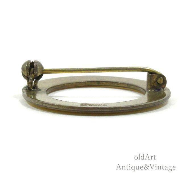 エルメス　七宝焼　ブローチ　ヴィンテージ ヴィンテージ エルメス ブローチ ゴールド 少女 犬 GP 七宝焼