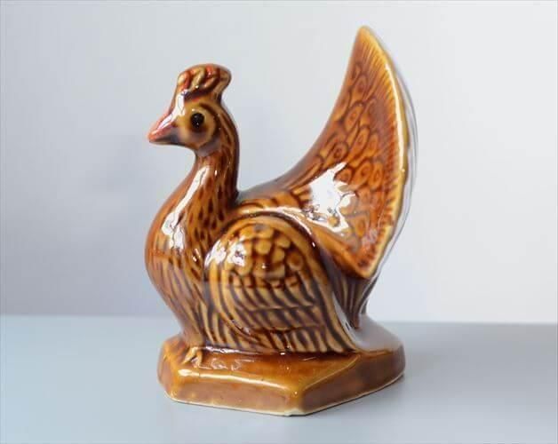 デンマーク製大きめ陶器オットセイオブジェ存在感抜群