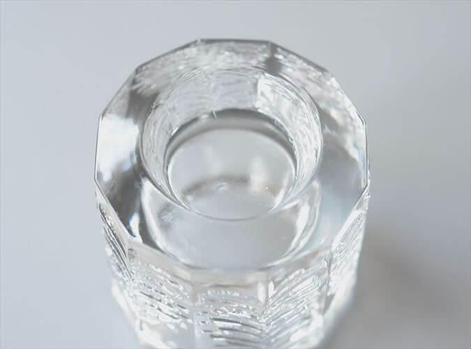 ガラス製もみの木モチーフのキャンドルホルダーアンティーク