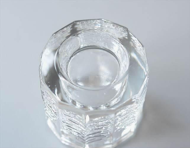 キャンドルホルダーガラス製もみの木デザインの北欧アンティーク