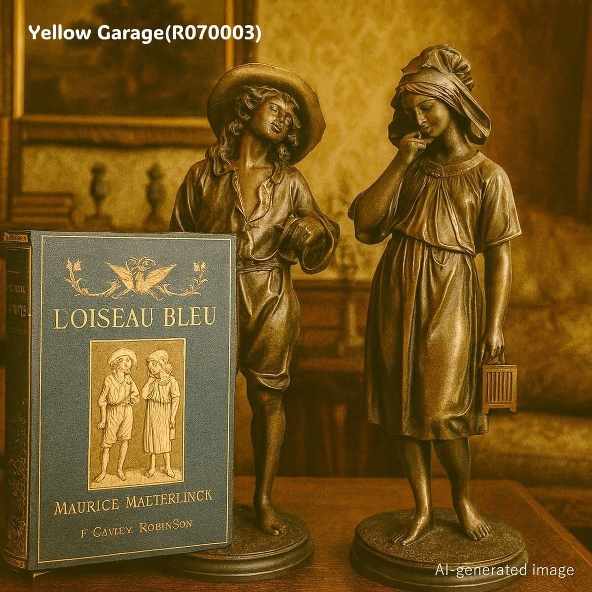 ブロンズ像 チルチルとミチル 1920年代フランス製アンティーク