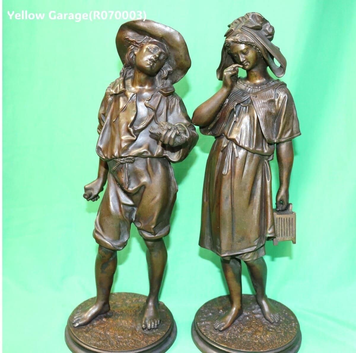 ブロンズ像　フランス人　アーティスト作品 ブロンズ像 フランス人 アーティスト作品 Yahoo!オークション