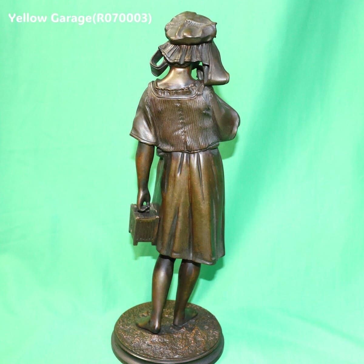 西洋 アンティーク ⋮ ブロンズ像 置物 ミッドセンチュリー ブロンズ像 チルチルとミチル 1920年代フランス製アンティーク