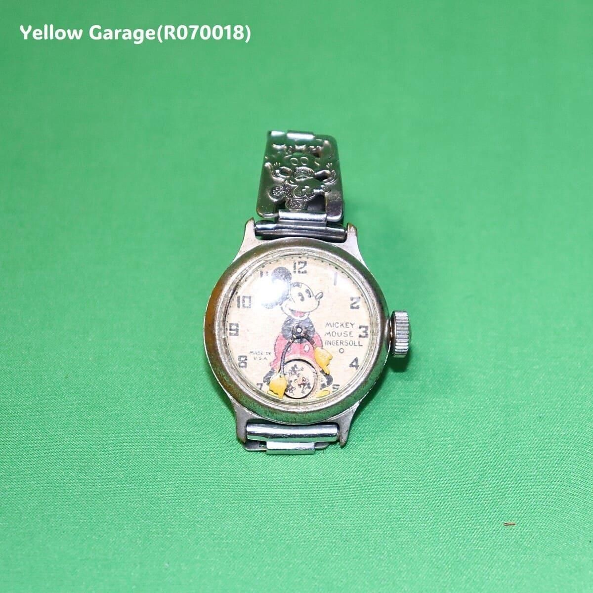 ミッキーマウス腕時計1930年代製金属製アンティーク