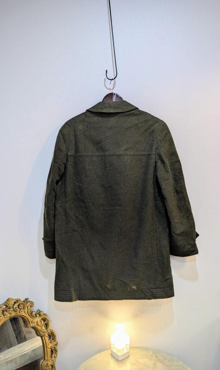 ユーロ古着 イタリア製 グリーン ウール ケープ マント ユーロ古着 イタリア製 グリーン ウール ケープ マント