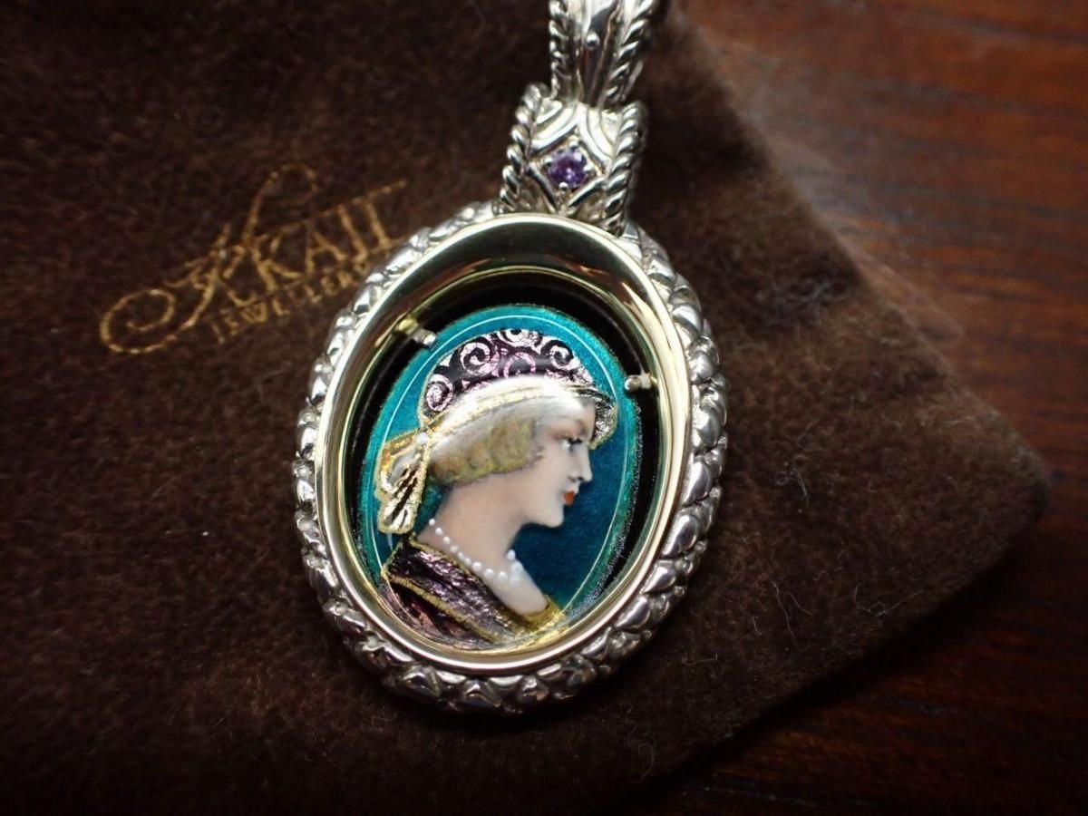 【アンティーク】七宝ブローチ アンティークシルバー使用 アンティーク】七宝ブローチ アンティークシルバー使用