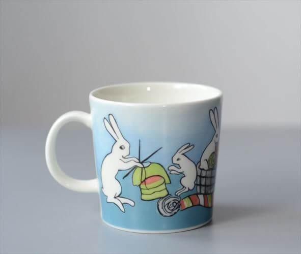 ARABIA Helja Liukko-Sundstrom 2008年 Kinitting Bunny マグカップ