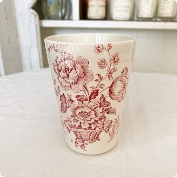 ミルクピッチャー1900年代フランス製花柄アンティーク