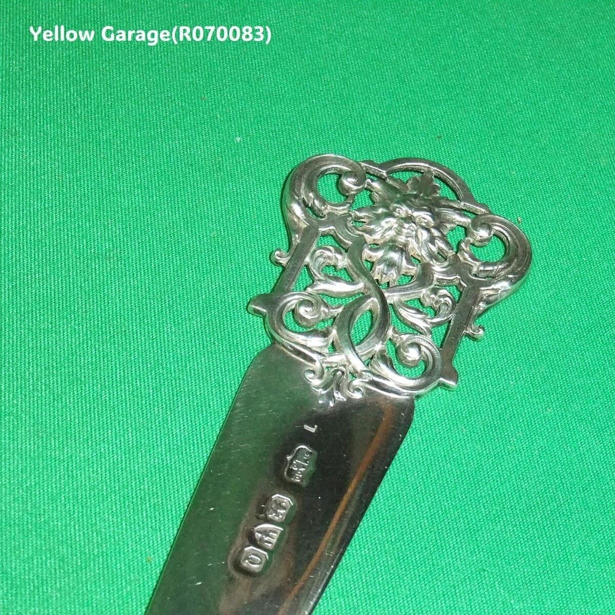 スターリングシルバー1967年製透かし彫りペーパーナイフアンティ