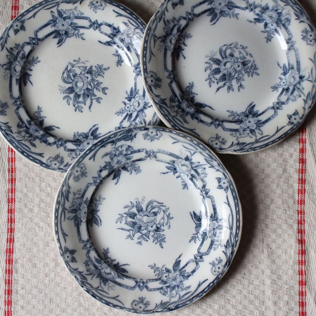 フランスアンティーク☆サルグミーヌ ディナープレート 3枚セット