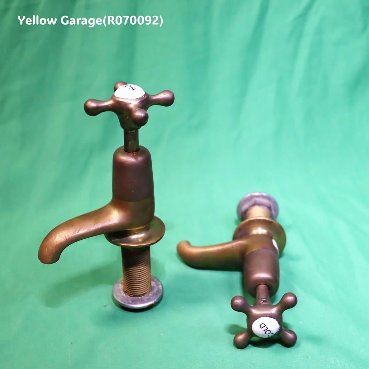 ヴィクトリアンスタイル 真鍮製アンティーク蛇口（HOT & COLD