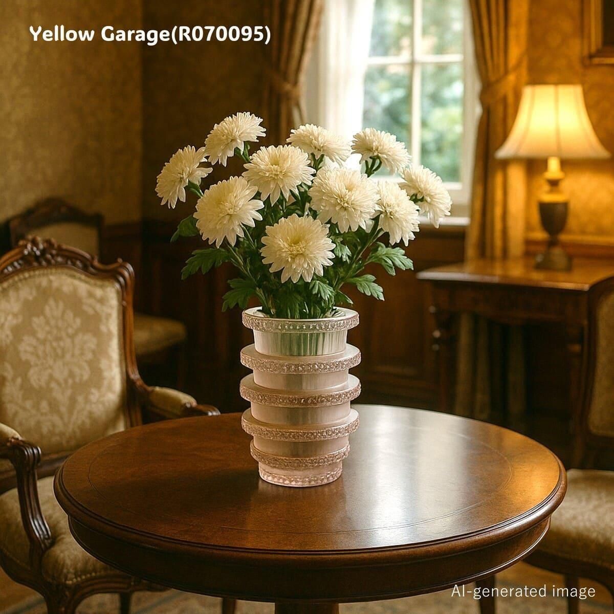 R. LALIQUE 「シェヴルーズ/Chevreuse」フラワーモチーフ厚手