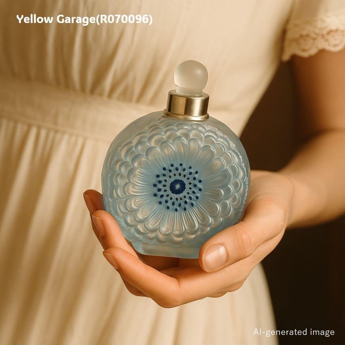 フランス★ルネ・ラリック R.LALIQUE ダリア 香水瓶 R. Lalique ダリア「Dahlia」・パフュームボトル – 両面花文様の芸術的