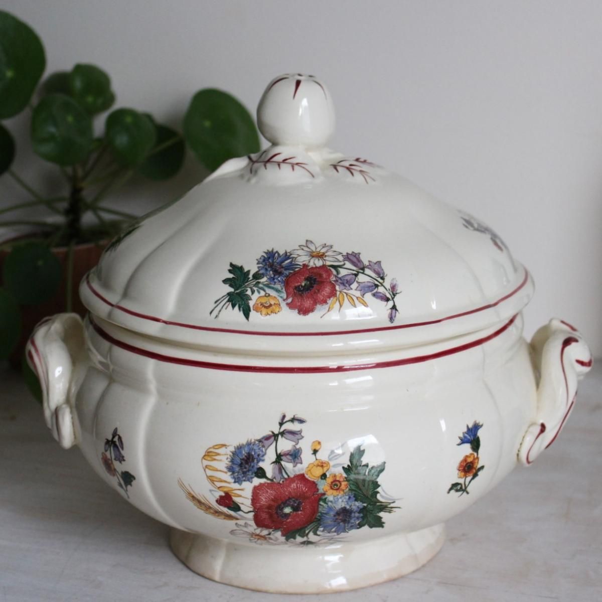 フランス アンティーク☆Sarregueminesサルグミンヌ Agreste