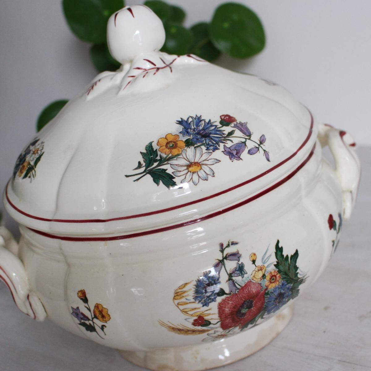 フランス アンティーク☆Sarregueminesサルグミンヌ Agreste