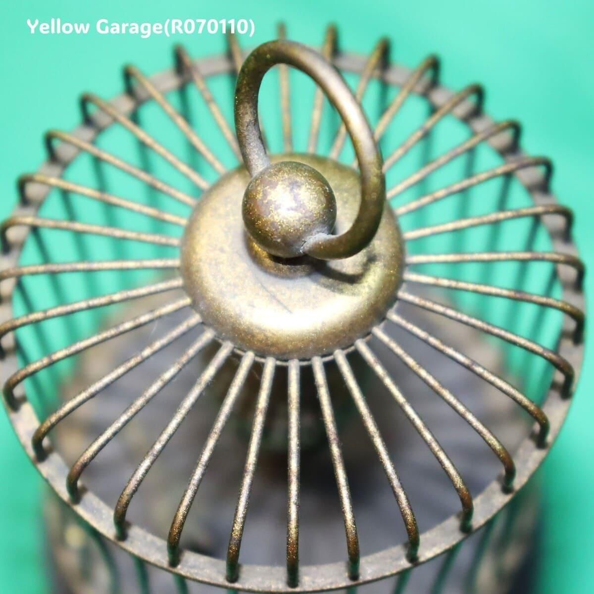 ヴィンテージ 鳥かご型ロータリークロック（マーブルベース