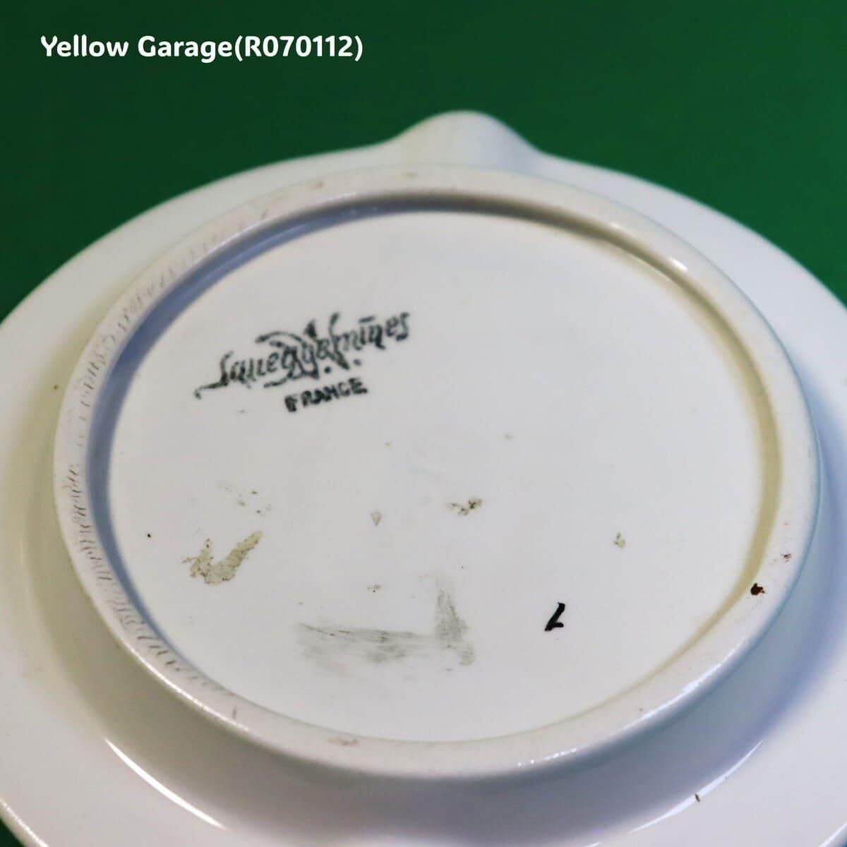 サンデマン ポート＆シェリー 陶器製アンティーク灰皿（Limoges製