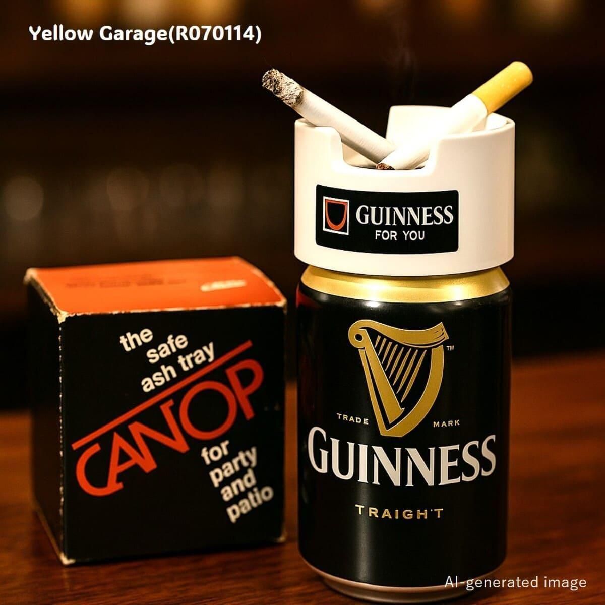 GUINNESS × CAN-TOP セーフティ灰皿（空き缶用アタッチメント付き・箱