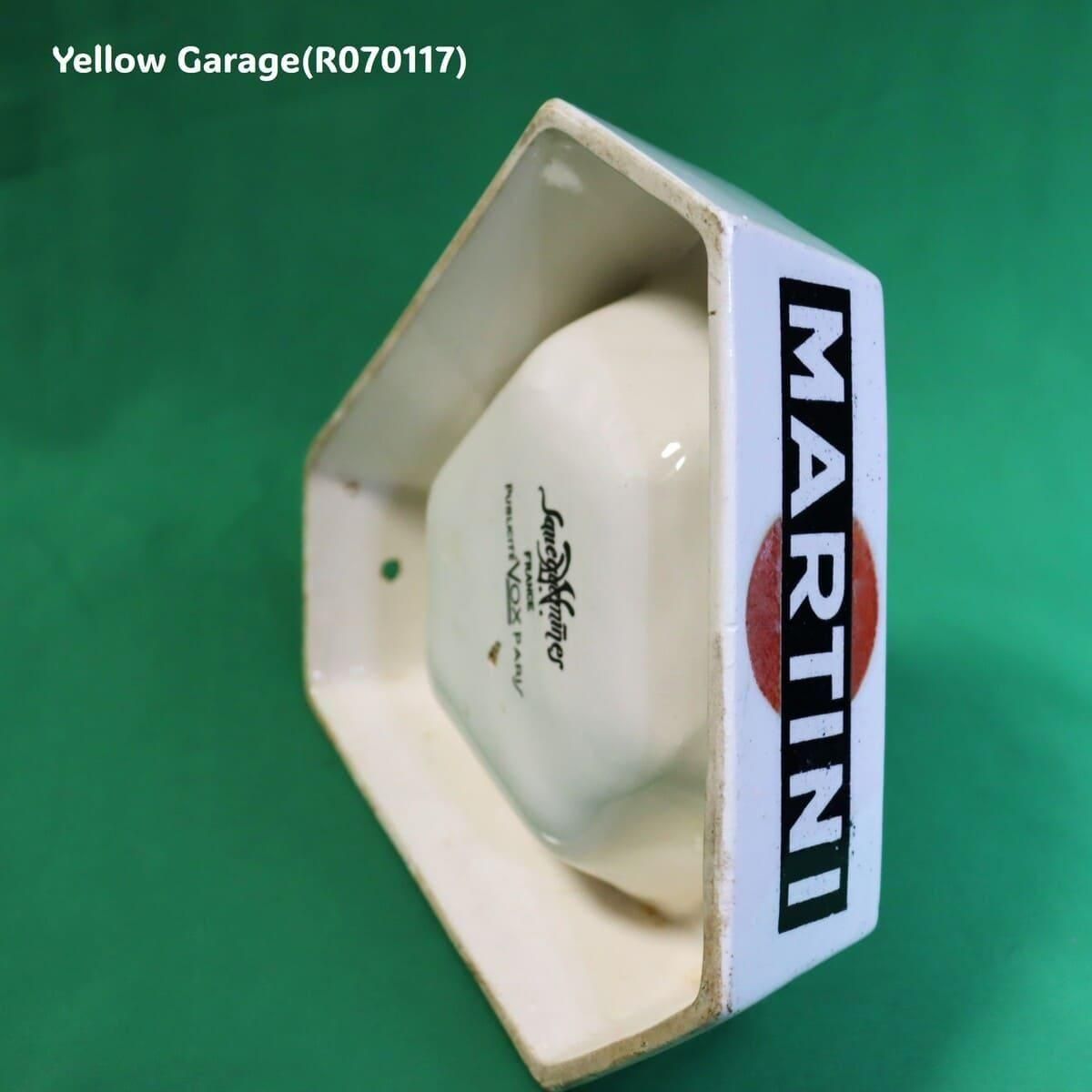 ヴィンテージ MARTINI アッシュトレイ（フランス製／Sarreguemines