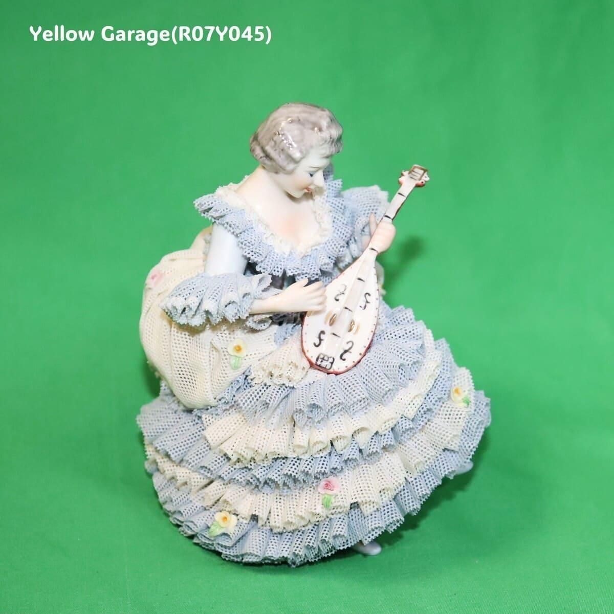 アンティーク　ドレスデン　陶磁器製　フィギュリン ヴィンテージ・ドレスデンレース人形】Irish Dresden「Gina」Germany製