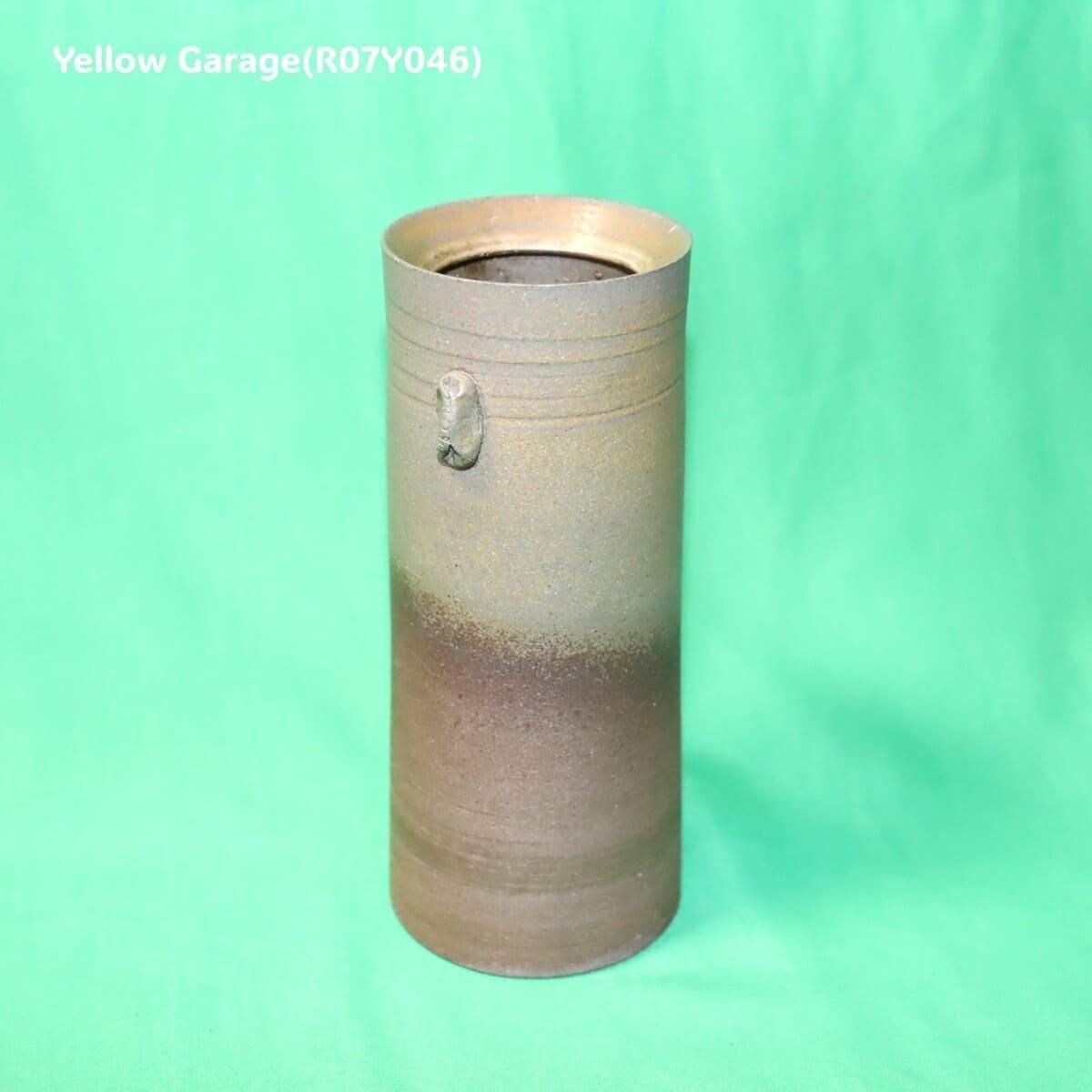 亀井勝 備前焼 花入れ 高さ17cm 1980年代