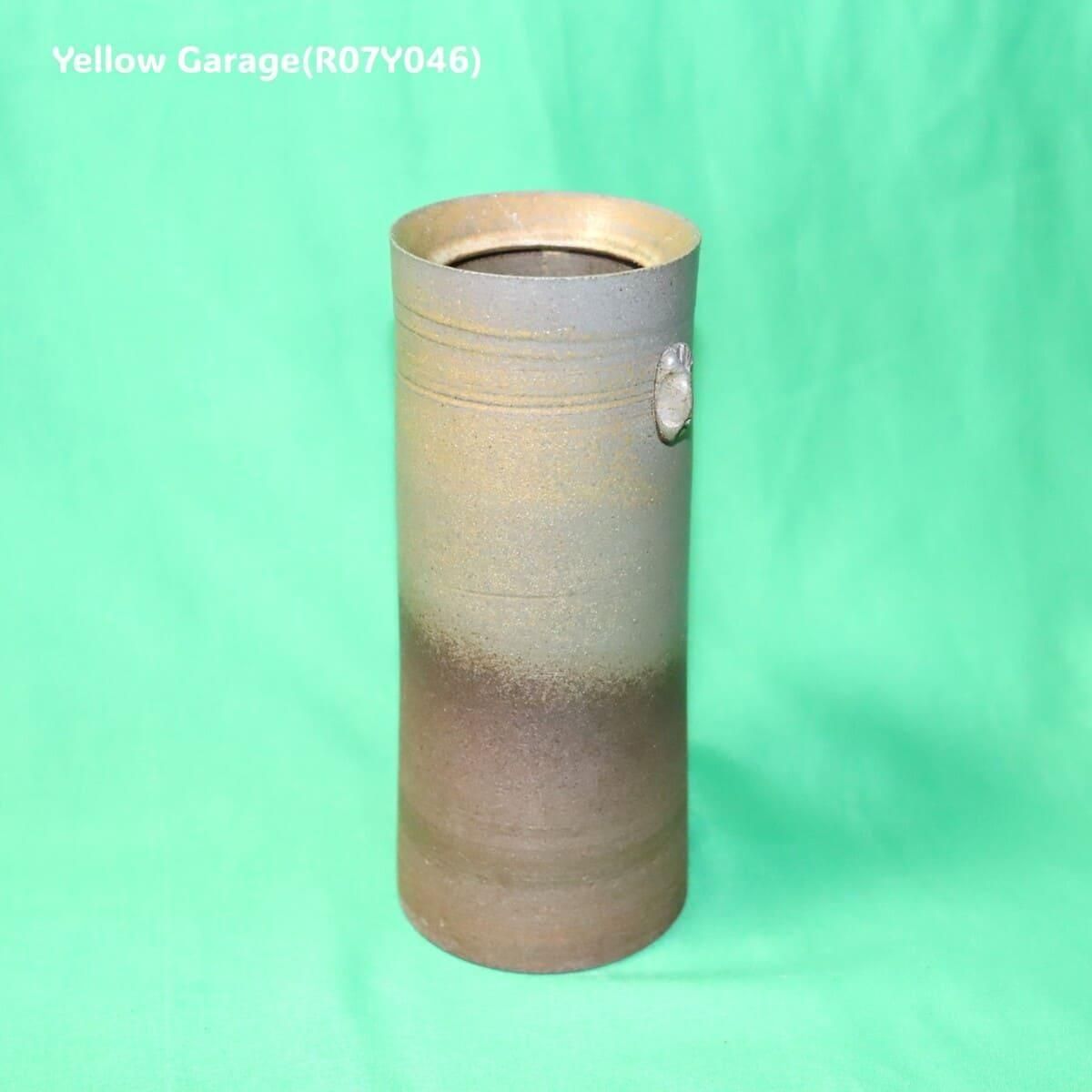 亀井勝 備前焼 花入れ 高さ17cm 1980年代