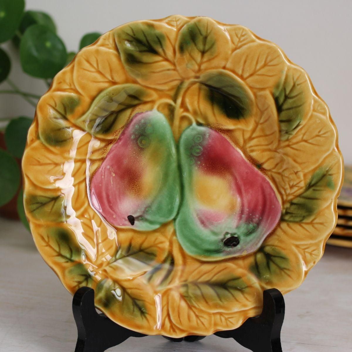 フランス ブロカント☆Sarreguemines サルグミンヌ製 バルボティーヌ