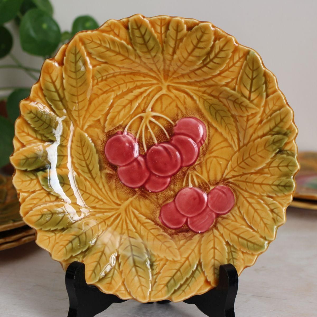 フランス ブロカント☆Sarreguemines サルグミンヌ製 バルボティーヌ