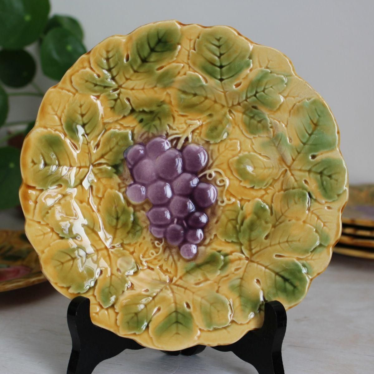 フランス ブロカント☆Sarreguemines サルグミンヌ製 バルボティーヌ