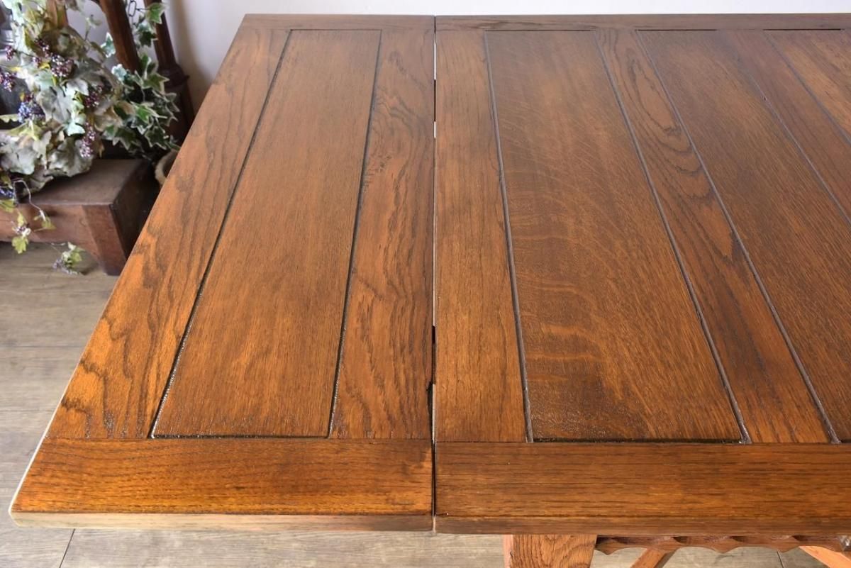 温もりと風格を纏う1920年代イギリス製ドローリーフテーブル 【t103