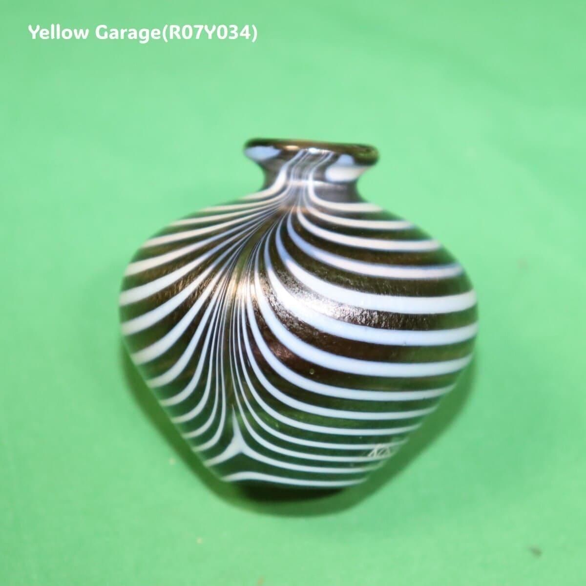 KOSTA BODA コスタボダ アートガラス ミニベース “Brown & White Flow