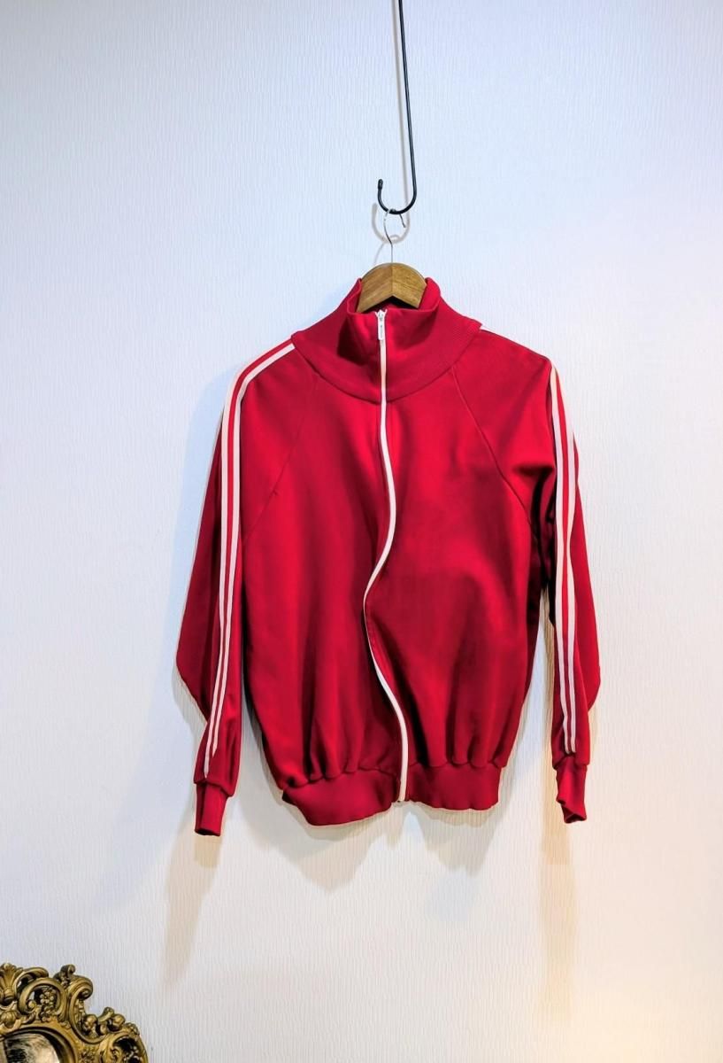アディダス 3ストライプ トラックジャケット ネイビー レッド