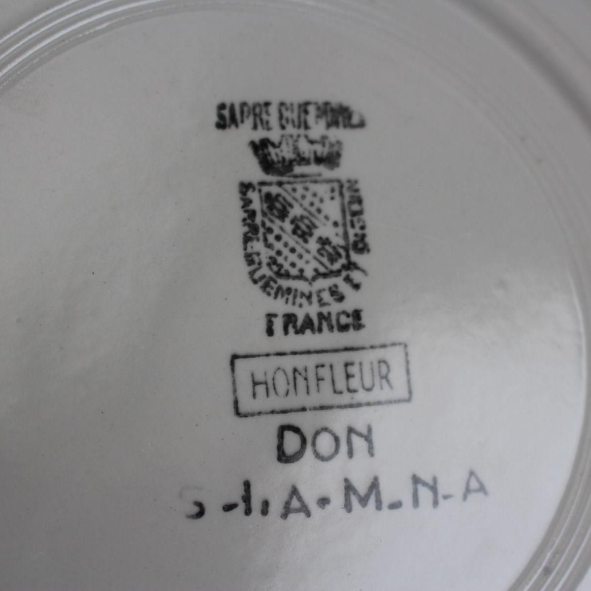 フランス ビンテージ☆Sarreguemines サルグミンヌ Honfleur