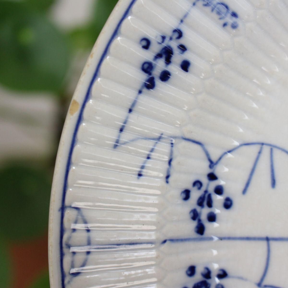 フランスアンティーク☆Sarreguemines サルグミンヌ OPAQUE プレート