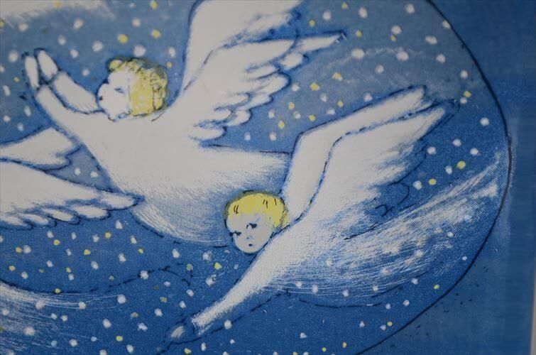 iittala SwingingintheBlueoftheSky 大 ガラスカード オブジェ